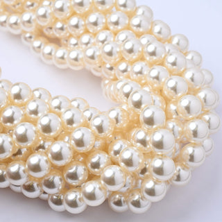 Perle di Maiorca Crystal Light Gold Tonda 8mm - Filo da 40 cm