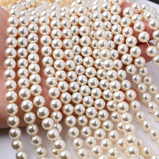Perle di Maiorca Crystal Light Gold Tonda 8mm - Filo da 40 cm