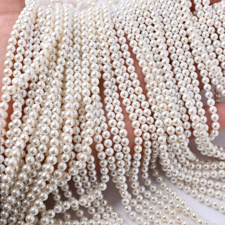 Perle di Maiorca Crystal Cream Tonda 4mm - Filo da 40 cm