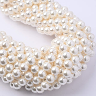 Perle di Maiorca Crystal Cream Tonda 6mm - Filo da 40 cm