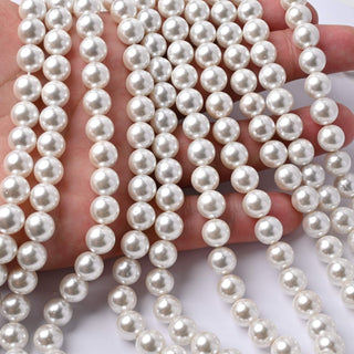 Perle di Maiorca Crystal Cream Tonda 8mm - Filo da 40 cm