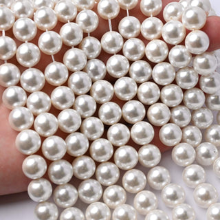 Perle di Maiorca Crystal Cream Tonda 10mm - Filo da 40 cm