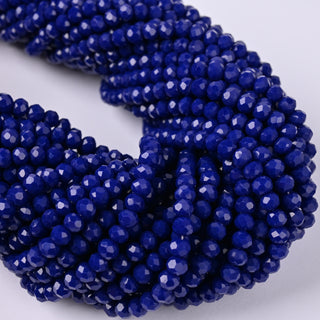 Cristalli Rondella Blu Lapis 4mm