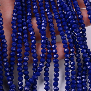 Cristalli Rondella Blu Lapis 4mm