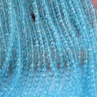 Cristalli Rondella Acquamarina 4mm