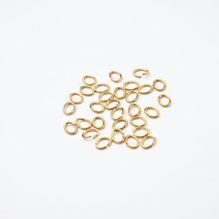 Offene Biegeringe aus Stahl, 5,5 mm x 0,5 mm, 130 Stück