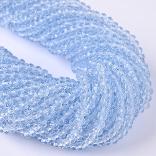 Cristalli Rondella Azzurro Ghiaccio 4mm