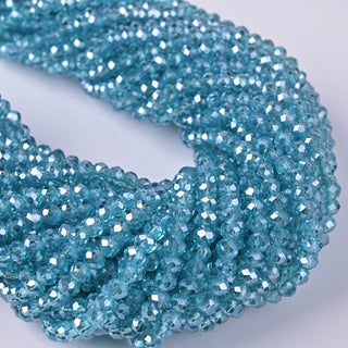 Cristalli Rondella Azzurro Laguna 4mm