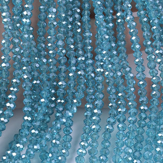 Cristalli Rondella Azzurro Laguna 4mm