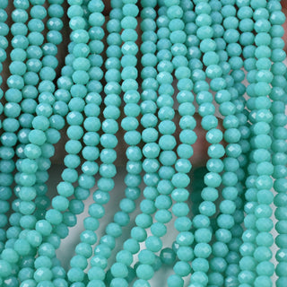 Cristalli Rondella Turchese 4mm