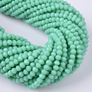 Cristalli Rondella Verde Giada 4mm