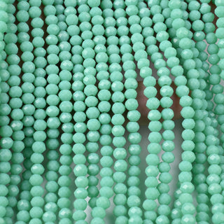 Cristalli Rondella Verde Giada 4mm