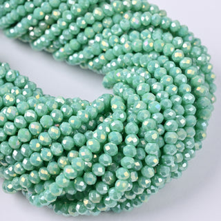 Cristalli Rondella Verde Giada AB 4mm