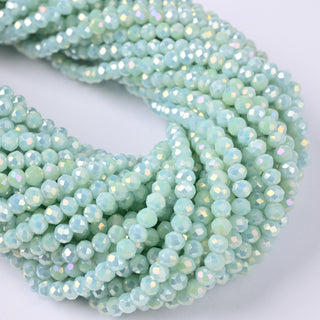 Cristalli Rondella Menta e Celeste AB 4mm