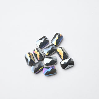 Cristalli Rettangolari Viola Aurora Boreale 9x6mm - 10 Pezzzi | Sarobidy