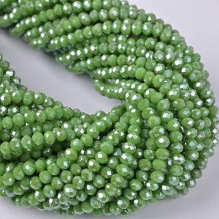Cristalli Rondella Verde Prato 4mm
