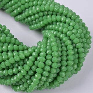 Cristalli Rondella Verde Basilico 4mm