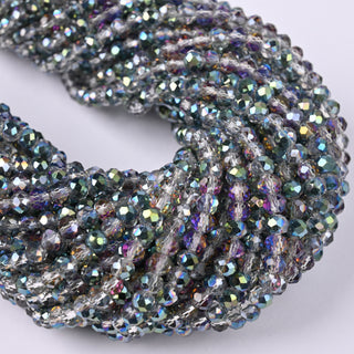 Cristalli Rondella Pavone Iris 4mm