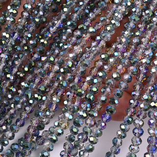 Cristalli Rondella Pavone Iris 4mm