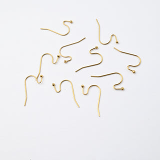 Monachella Aperta Pallina in Acciaio Oro 22mm - 10 Pezzi