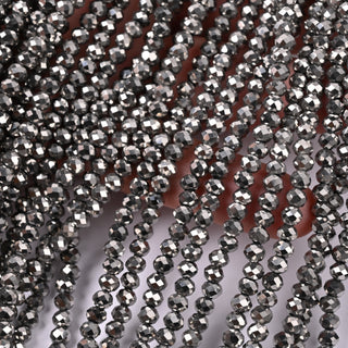 Cristalli Rondella Platino 4mm