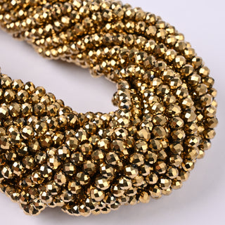 Cristalli Rondella Oro 14k 4mm