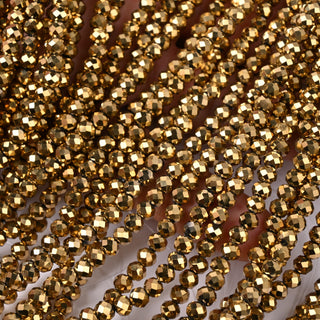 Cristalli Rondella Oro 14k 4mm