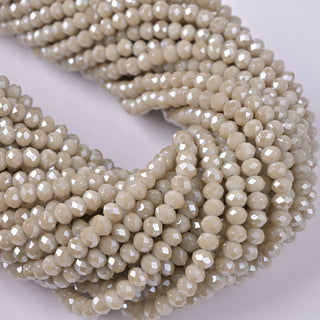 Cristalli Rondella Beige Sabbia 4mm