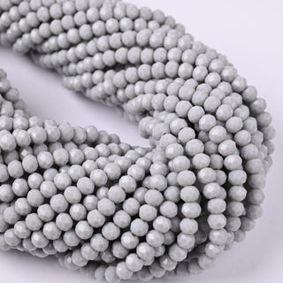 Cristalli Rondella Grigio Perla 4mm