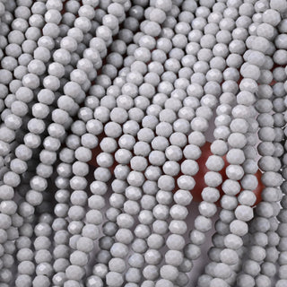 Cristalli Rondella Grigio Perla 4mm