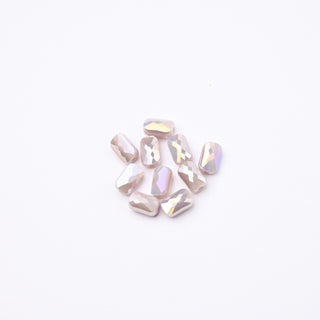 Cristalli Rettangolari Lilla Aurora Boreale 7x4mm - 10 Pezzzi | Sarobidy