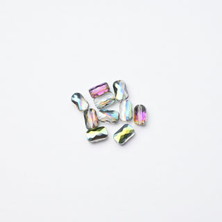 Cristalli Rettangolari Multicolor Aurora Boreale 7x4mm - 10 Pezzzi | Sarobidy