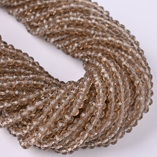 Cristalli Rondella Quarzo Fumé 4mm