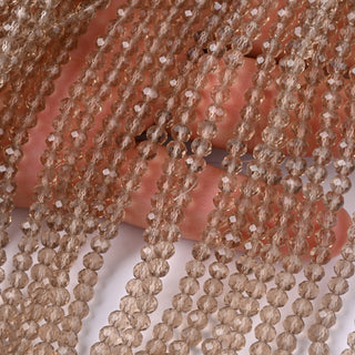 Cristalli Rondella Quarzo Fumé 4mm