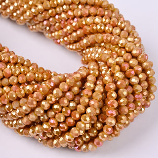 Cristalli Rondella Ocra AB 4mm