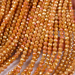 Cristalli Rondella Ocra AB 4mm