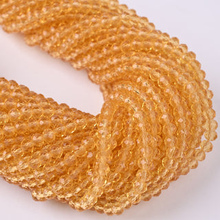 Cristalli Rondella Albicocca Trasparente 4mm