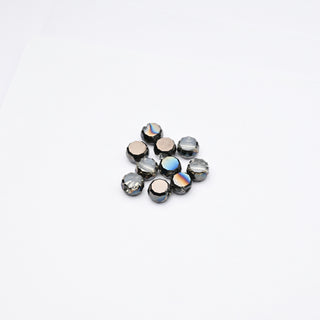Cristalli Dischi Piombo e Trasparente Aurora Boreale 6x3mm - 10 Pezzzi | Sarobidy