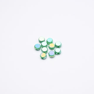 Cristalli Dischi Verde Giada Aurora Boreale 6x3mm - 10 Pezzzi | Sarobidy