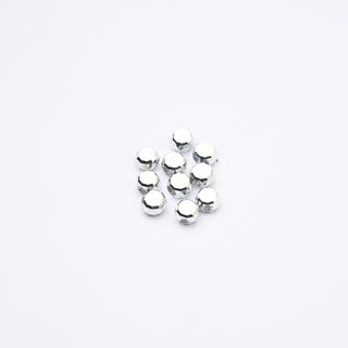 Cristalli Dischi Argento 6x3mm - 10 Pezzzi | Sarobidy