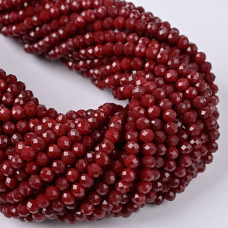 Cristalli Rondella Bordeaux 4mm