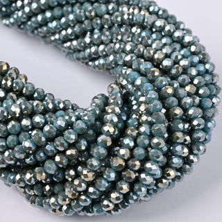 Cristalli Rondella Ottanio Screziato 4mm