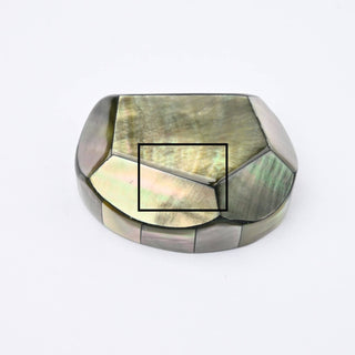 Cabochon Patina di Bronzo Ottagono 35x28x12mm