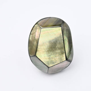 Cabochon Patina di Bronzo Ottagono 35x28x12mm