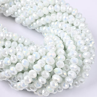 Cristalli Rondella Bianco Ghiaccio AB 6mm