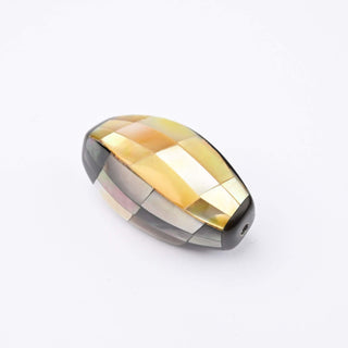 Perla Patina di Bronzo Ovale Ritorto 17x3mm