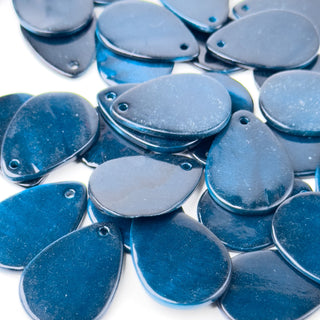 Pendenti in Madreperla Ovale Ottanio 30x20mm - 30 pz