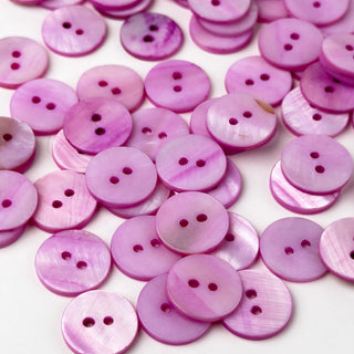 Bottoni in Madreperla Disco Rosa Chiaro 15mm - 55 pz