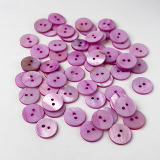 Bottoni in Madreperla Disco Rosa Chiaro 15mm - 55 pz