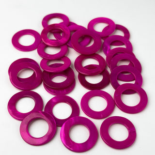 Distanziatori in Madreperla Disco Fucsia 25mm - 28 pz